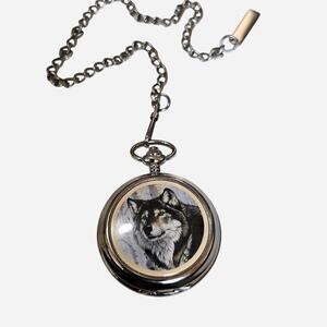 Vintage Al Agnew timber wolf pocket watch